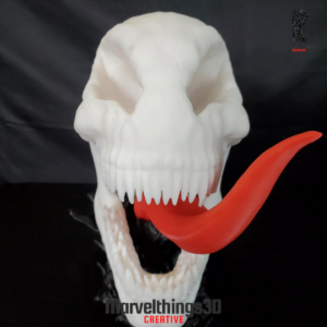 Venom Skull on Symbiote base with Tongue Display