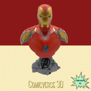 Ironman Mark 85 Suit up Tony Stark Bust Figurine Painted