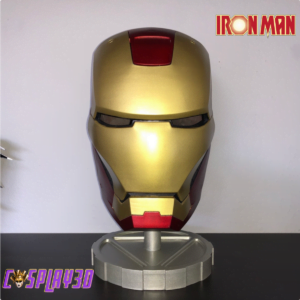 Iron man Mk3 helmet Cosplay Costume with Display Stand
