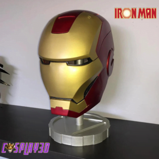 Iron man Mk3 helmet Cosplay Costume with Display Stand