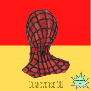 Peter Parker Spiderman Head 3D Printed Bust