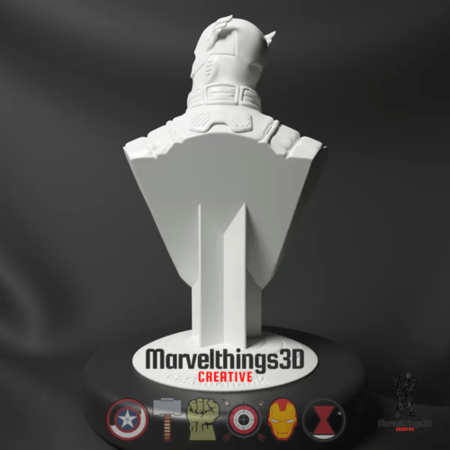 Marvel's Captain America Handmade Bust Figurine Statue || 3D Printed
