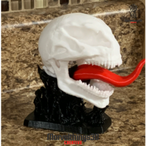 Venom Skull on Symbiote base with Tongue Display