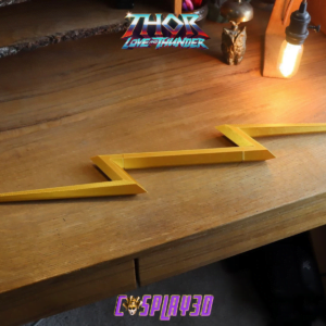 Zeus Lightning Bolt Cosplay Weapon Inspired From Thor Love and Thunder Movie