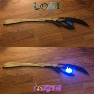 Loki Scepter Staff Marvel's God of Mischief Cosplay Weapon