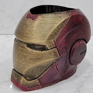 Iron Man Helmet Pen, Pencil & Brush Holder Office Organizer Tony Stark Disney Marvel Christmas Gift