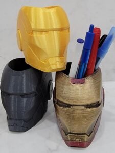 Iron Man Helmet Pen, Pencil & Brush Holder Office Organizer Tony Stark Disney Marvel Christmas Gift
