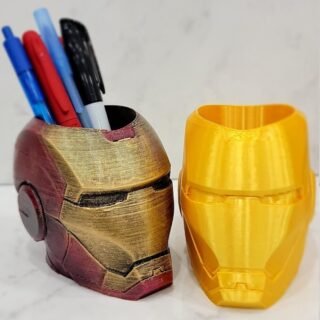 Iron Man Helmet Pen, Pencil & Brush Holder Office Organizer Tony Stark Disney Marvel Christmas Gift