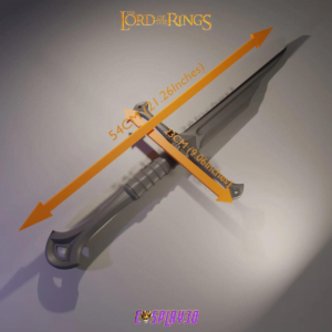 Lord of the Rings Blade of Narsil Movie Fan Art Cosplay