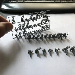 Small Alphabet Letters Handwritten Stamp Shape Embrosser Design Polymer Clay Cutter Stamp I Diycutters for Polymer Clay Tool Jewelry Making