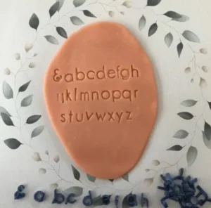 Modern Alphabet Letters Handwritten Stamp Shape Embrosser Design Polymer Clay Cutter Stamp I Diycutters for Polymer Clay Tool Jewelry Making
