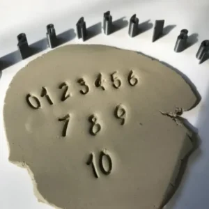 Handwritten Number Stamp Shape Embrosser Design Polymer Clay Cutter Stamp I Diycutters for Polymer Clay Tool Jewelry Making