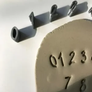 Handwritten Number Stamp Shape Embrosser Design Polymer Clay Cutter Stamp I Diycutters for Polymer Clay Tool Jewelry Making