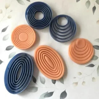 Round Rings Set of 3 Earring Design Polymer Clay Cutter I Diycutters for Polymer Clay Tool Jewelry Making