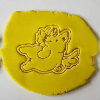 Angel Unicorn Doge Flying Cutter For Clay, Fondant, Cookie