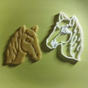 Horse Head Cookie, Fondant, Clay Cutter