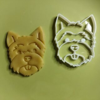 Westie Dog Face Bunny Cookie, Fondant, Clay Cutter