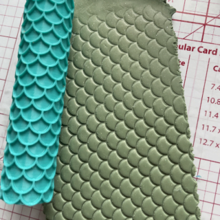 Mermaid Scales Fish Skin Texture Roller For Polymer Clay