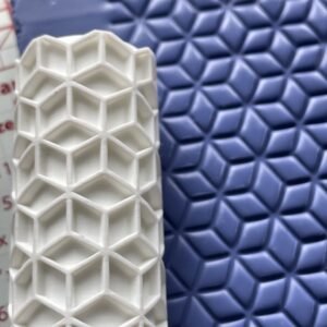 3D Cube Texture Roller For Polymer Clay