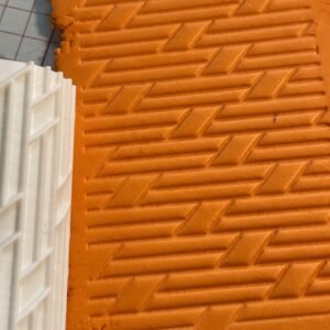 Geometric Weave Texture Roller For Polymer Clay