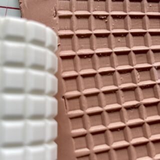 Waffle Cone Texture Roller For Polymer Clay