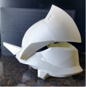 Raw Genji Helmet Overwatch Cosplay 3D Printed