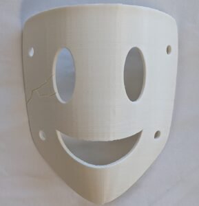 High-rise Invasion Cosplay Sniper Mask, Yayoi Kusakabe, Smile Mask, Yuri Honjô mask
