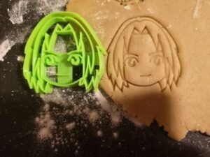 Naruto, Sasuke, Kakashi, Sakura Heads cutters for Cookie, Clay, Fondant