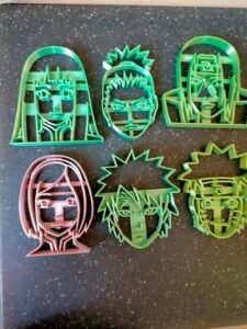 Naruto Shippuden Cookie Cutters set of 9 Combo