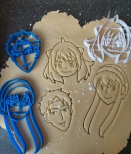 Spy X Family Anya, Loid, and Yor cutters for Cookie, Clay, Fondant