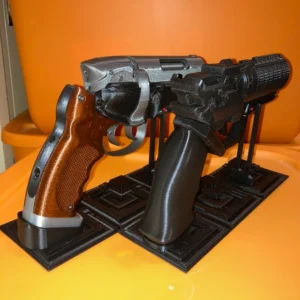 Officer K's Blaster Bladerunner 2049 Prop Painted With Stand