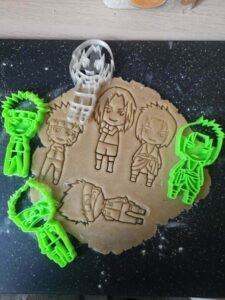 Naruto Punch Sakura, Sasuke, Kakashi, Naruto Cookie Cutters Set