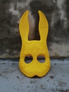 Rabbit Mask 3d Printed Display Wearable