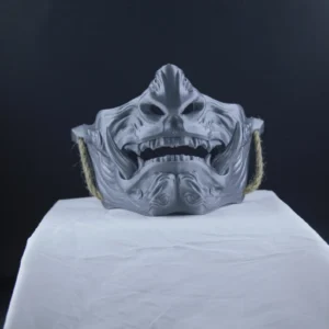 Ghost of Tsushima Oni Samurai Mask, Mempo Cosplay