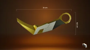 Valorant Movable Prime Karambit Golden, Valorant Gift