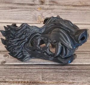 Adult Werewolf Samurai Wolf Mask
