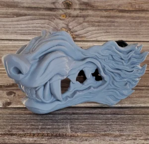 Adult Werewolf Samurai Wolf Mask