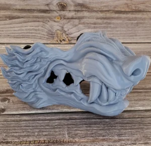 Adult Werewolf Samurai Wolf Mask