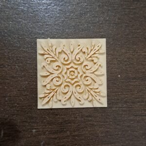 Flower Tile Stamp Embosser Cutter for Polymer Clay Art