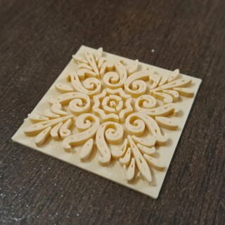 Flower Tile Stamp Embosser Cutter for Polymer Clay Art