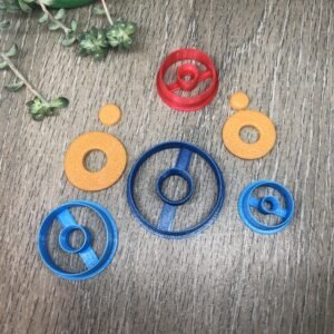 Round Donut Off-Center Clay Cutter for Polymer Clay Art