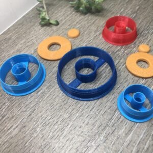 Round Donut Off-Center Clay Cutter for Polymer Clay Art