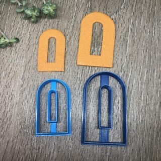 Long Arch Donut Earring Cutter for Polymer Clay Art