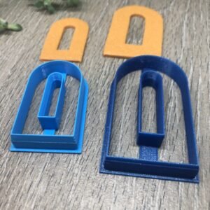 Long Arch Donut Earring Cutter for Polymer Clay Art