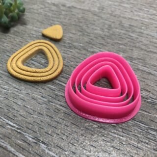Concentric Triangles Cutter for Polymer Clay Art