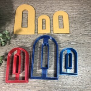 Long Arch Donut Earring Cutter for Polymer Clay Art