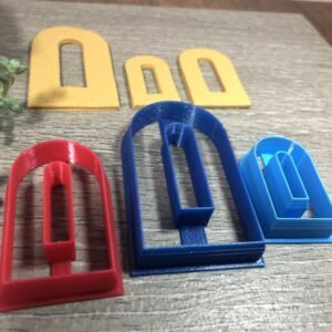 Long Arch Donut Earring Cutter for Polymer Clay Art