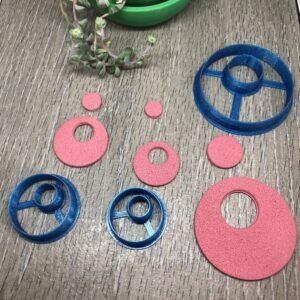 Oval Donut Off-Center Clay Cutter for Polymer Clay Art