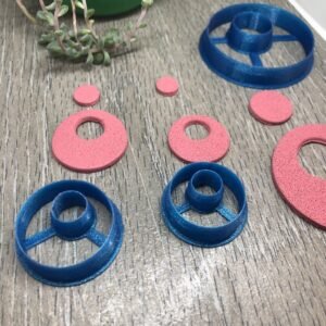 Oval Donut Off-Center Clay Cutter for Polymer Clay Art