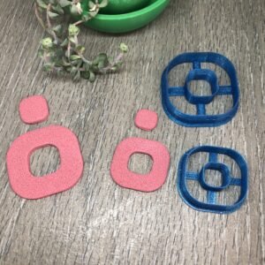 Squircle Shape Earring Cutter for Polymer Clay Art